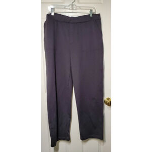 New Mondetta Women's Herringbone Straight Leg Pants,Grey, Size Large